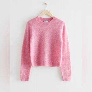 & Other Stories Pink Crewneck Sweater